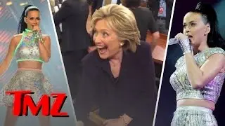 Хиллари Клинтон приглашает таинственного мужчину к Кэти Перри! | TMZ