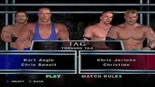 Kurt Angle & Chris Benoit vs Chris Jericho & Christian | WWE Smackdown Here Comes The Pain