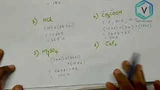 How to calculate MOLECULAR MASS / MOLAR MASS / MOLECULAR WEIGHT of the Compound | Simple method