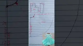 trendy Anarkali kurti cutting and stitching/anarkali dress cutting/Anarkali suit/umbrella frock✨️#