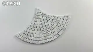 C999XH Carrara White Marble Fish Scale Scallop Fan Pattern Mini Mosaic Honed