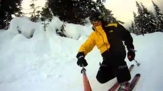 Telemarking at Silver Star Jan 2011