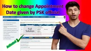 How to change Passport appointment date that given by Passport PSK official.