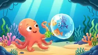 Tiny Octopus Got Tangled in Bubble Rings | Nursery Rhymes for Kids & Baby Songs