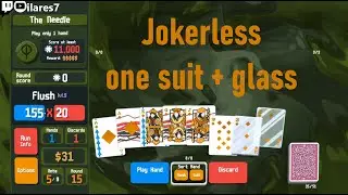Can you beat Balatro jokerless without red seals? (diamond flush+glass strategy)