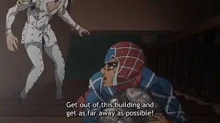JJBA Golden Wind - Mista and Bucciarati vs Rolling Stones [HD]