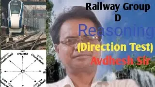 Reasoning(Directions test) for Railway group Ddirection sense test,direction,direction test,