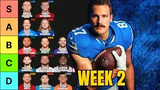 Top 20 Tight End Rankings For Week 2 Fantasy Football