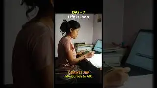 Day 7- Aspirants life in loop |CSIR NET JRF Life Science Challenge🌱|#csirnet #studymotivation #loop