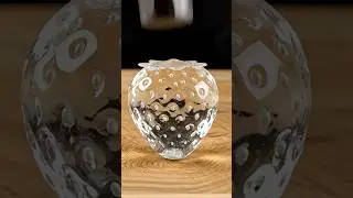 Crystal Strawberry SMASHED with a Hammer 🔨💥 Oddly Satisfying ASMR #shorts
