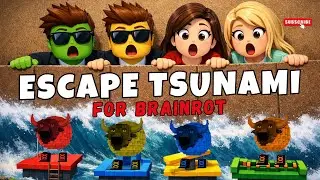 ESCAPE TSUNAMI for BRAINROT 😱 Roblox Impossible Run!