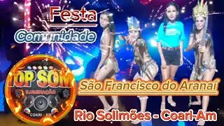 Festa na comunidade S&atilde;o Francisco do Arana&iacute; - Rio Solim&otilde;es - Coari-Am