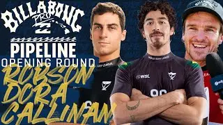 Dora, Callinan, Robson | Billabong Pro Pipeline - Opening Round Heat Replay