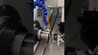 CNC lathe with auto feeding system to work on vehicles, auto parts/carparts#CNC #machine #CNCmachine