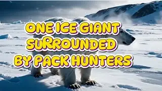 Polar Bear vs Wolf Pack | A Brutal Battle on Frozen Land