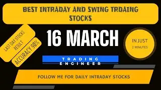 BEST INTRADAY STOCKS FOR 16 MARCH 2021 | BEST STOCKS FOR TOMORROW MORNING | BEST STOCK TO BUY NOW