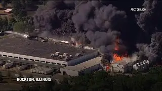 Massive fire at Illinois chemical plant