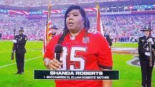 SHANDA ROBERTS: ELIJAH ROBERTS: NATIONAL ANTHEM: PANTHERS VS BUCCANEERS: NFL WEEK 18 JANUARY 3, 2026