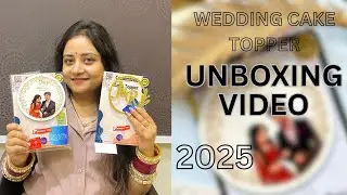 #Customer #review #unboxing  Engagement customized cake topper unboxing VIDEO