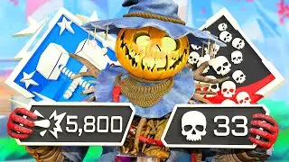 INSANE 33 KILLS & 5800 DAMAGE GAME WITH BLOODHOUND (Apex Legends Gameplay)