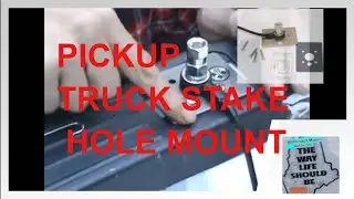 PickUp Truck Stake Hole Antenna Mount Right Channel Radio