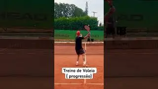 Treino de VOLEIO ( progress&atilde;o) #tenista #tennis #dicas #tenis #aula #esporte #treino #viral