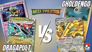 Dragapult ex vs Gholdengo Lunatone | Tabletop Pokemon TCG League | Mega Evolution Format