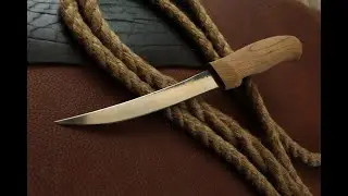 Handmade work. Forged knife, for boning meat. K390 BÖHLER MICROCLEAN steel
