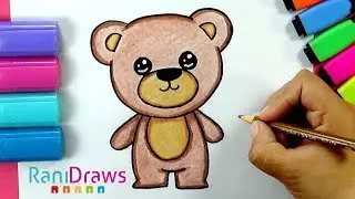 Cómo dibujar un OSITO KAWAII Fácil Paso a Paso