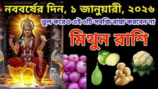 কুম্ভ রাশি ১ জানুয়ারী, ২০২৬ নববর্ষের দিনে এই ৩টি সবজি তৈরি করবেন না। Kumbh rashi 