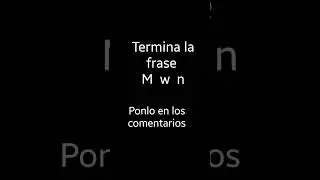 termina la frase