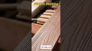 Close look of PE WPC decking,like real wood floor #decoration #flooring #homedecor #outdoors #garden