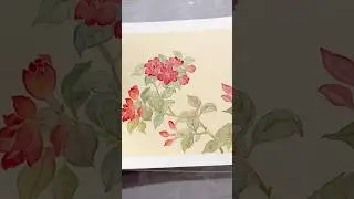 Elegant Azalea | Watercolor Painting in 10 Seconds.#art #painting #shorts #azalea #watercolor