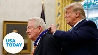 President Trump presents the Medal of Freedom to Attorney General Edwin Meese | USA TODAY