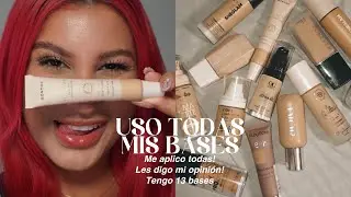 ✨MI COLECCIÓN DE BASES✨ les doy mi opinión de cada una, me las aplico TODAS!Opinión 100% real etc
