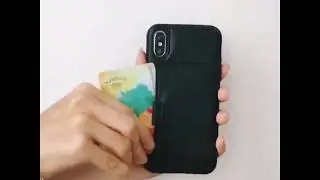 ZVE iPhone X Wallet Case with Card Holder in Rose Gold & Mint Green & Black