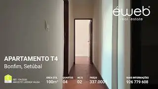 Apartamento T4 &agrave; venda em Set&uacute;bal na zona do Bonfim