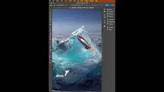 Rocket under the Ice - #photoshoptutorial #shorts