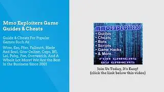 MMO Exploits - Hack All Games - Guide & Cheats