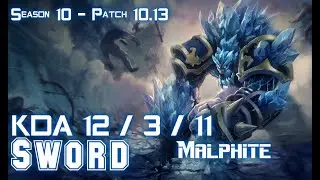 Sword MALPHITE vs WUKONG Top - Patch 10.13 KR Ranked