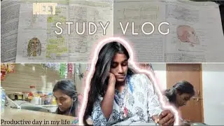 A Productive Day IN My Life ⭐ Study Vlog 🔮📚 Study Motivation 💯 Neet 2026| Neet Preparation| Dropper|