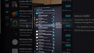 How to connect sql server in vs code
