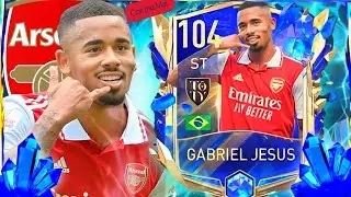 DECENT ST 104  GABRIEL JESUS  FIFA MOBILE TEAM OF THE YEAR CARD REVIEW GAMEPLAY
