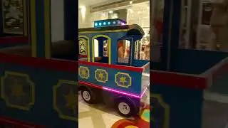 train inside Venice mall