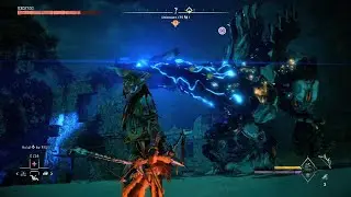 Horizon Forbidden West - Overridden Slaughterspine VS Stormbird (Glitch)