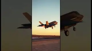 F-35. An American Air Force pilot inside an F-35 fighter jet, preparing for takeoff at dawn. #redsky