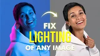 How to fix the lighting of any image using AI || lumina brush