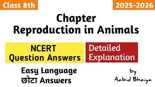 Class 8 Science Chapter 9 | Reproduction in Animals | NCERT Questions & Answers | Easy Explanation