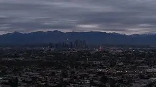 Morning Sky View from South LA (East / West Mountain View) 