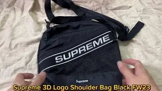Supreme 3D Logo Shoulder Bag Black | FW23